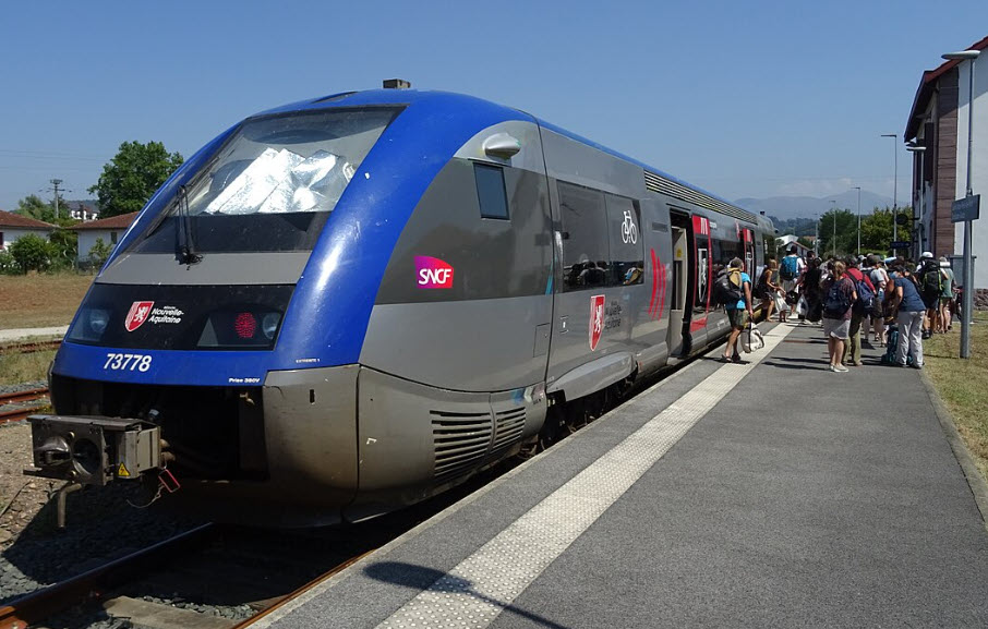 Pilgrims Arriving by Train