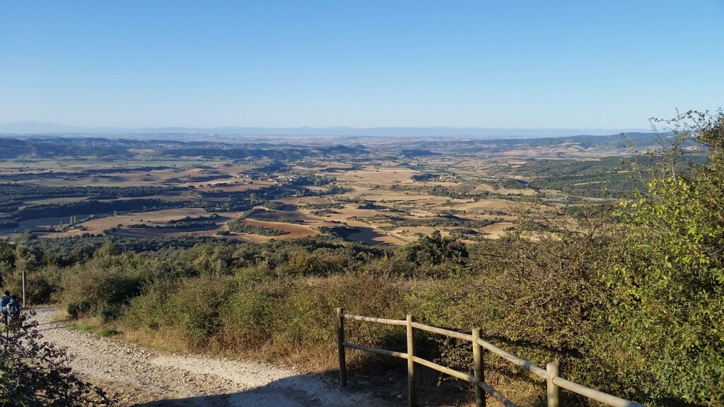 View west from Alto de El Perdon