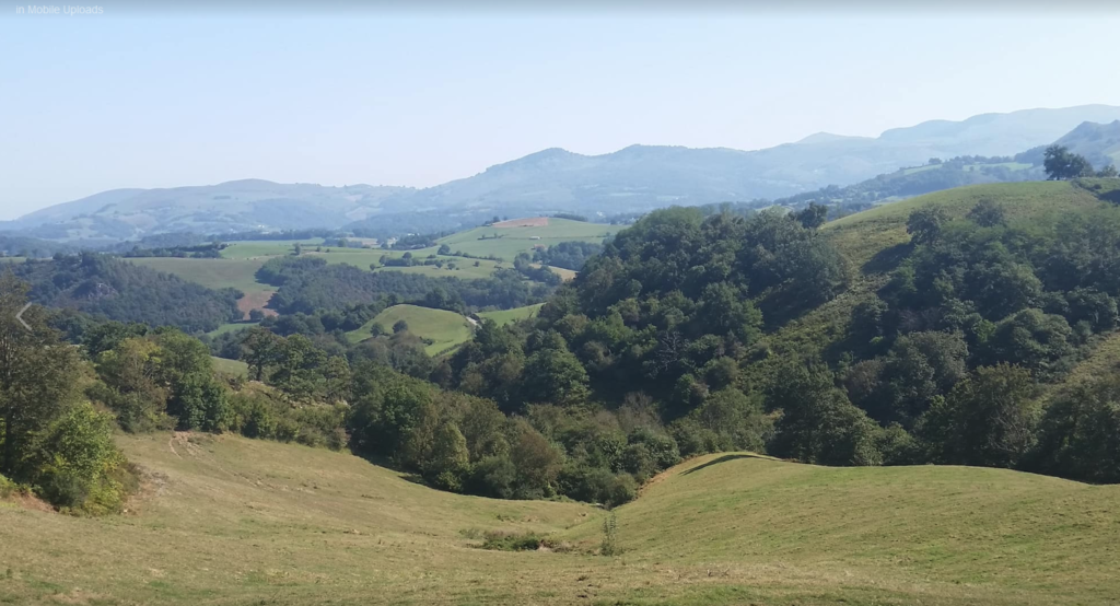 Pyrenees mountains outside of St Jean Pied de Port, France